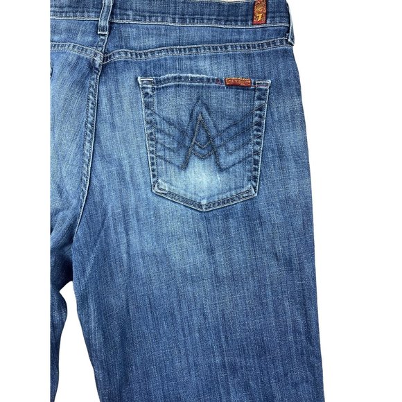 For All Mankind Men's Blue Straight leg Jeans - Picture 5 of 6